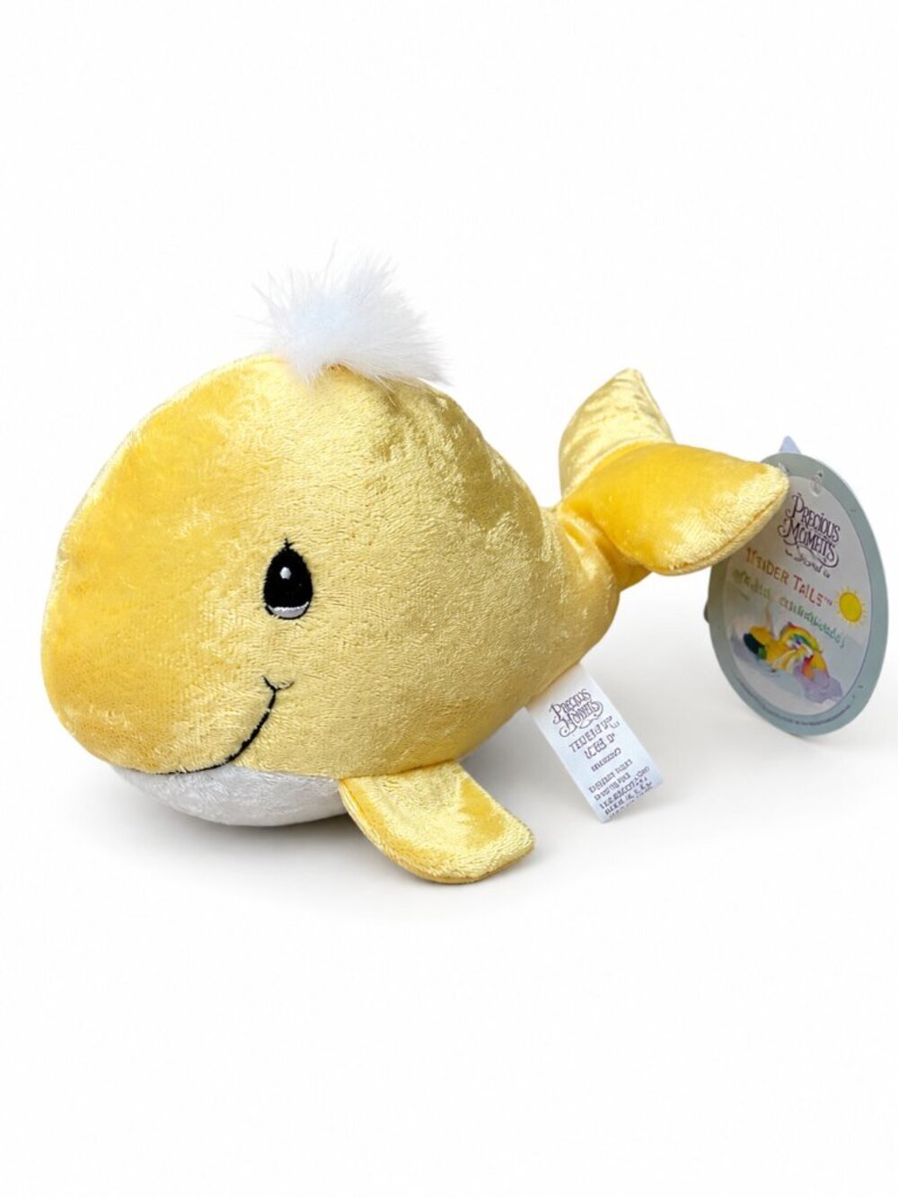 Precious Moments Tender Tails Yellow Whale Plush 1998 Enesco NWT Stuffed Animal